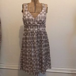 NWT Pure Collection Cream and Tan Dress